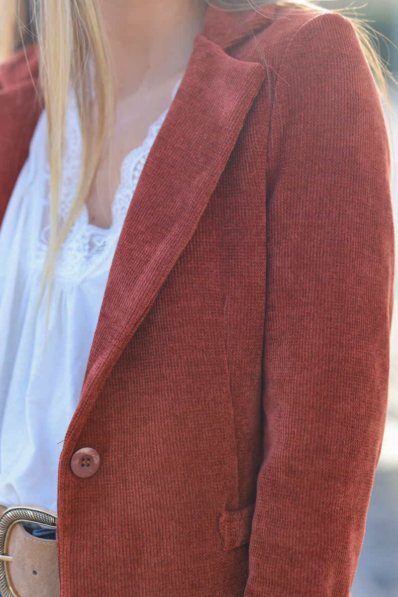 VESTE BLAZER VELOUR