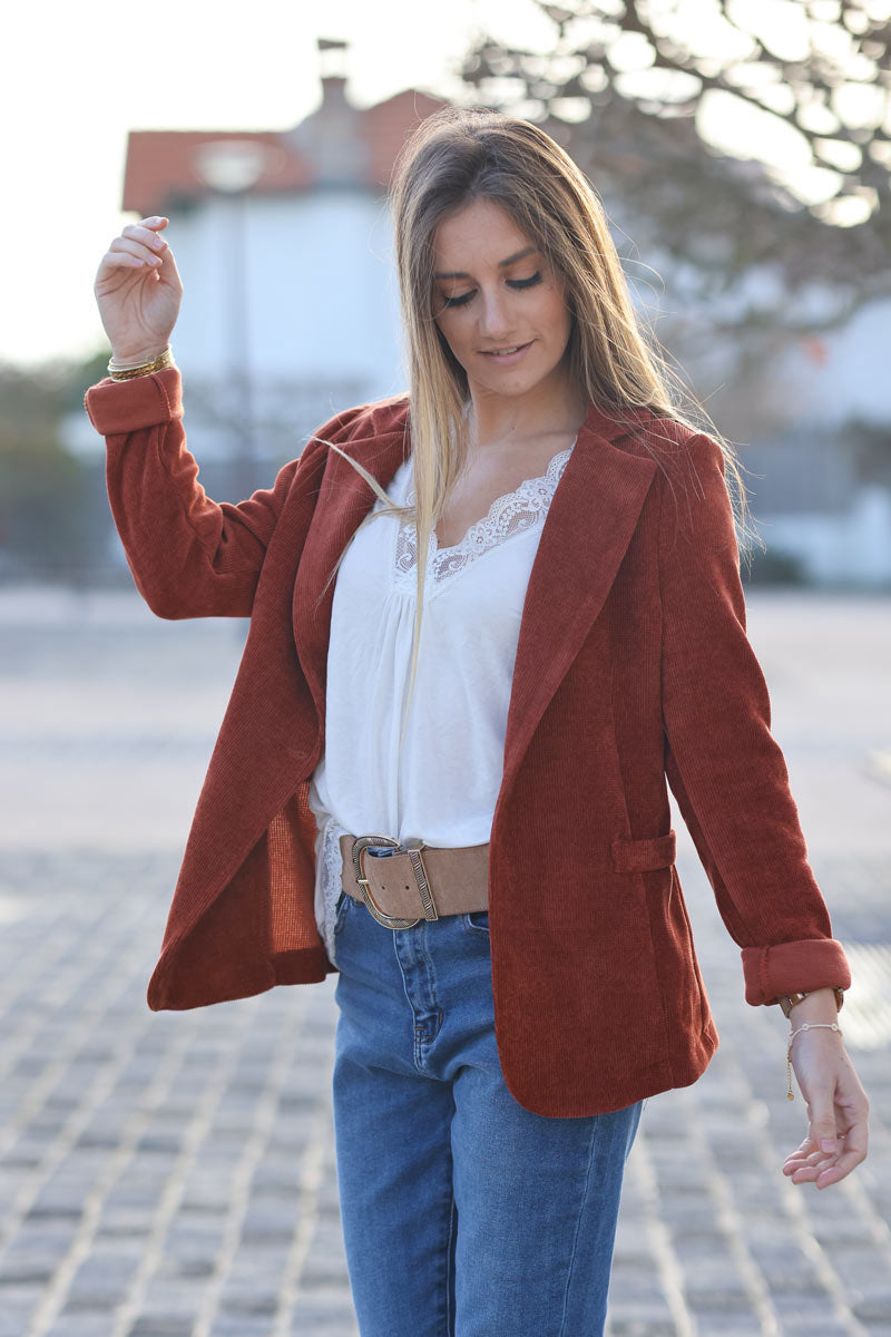 VESTE BLAZER VELOUR