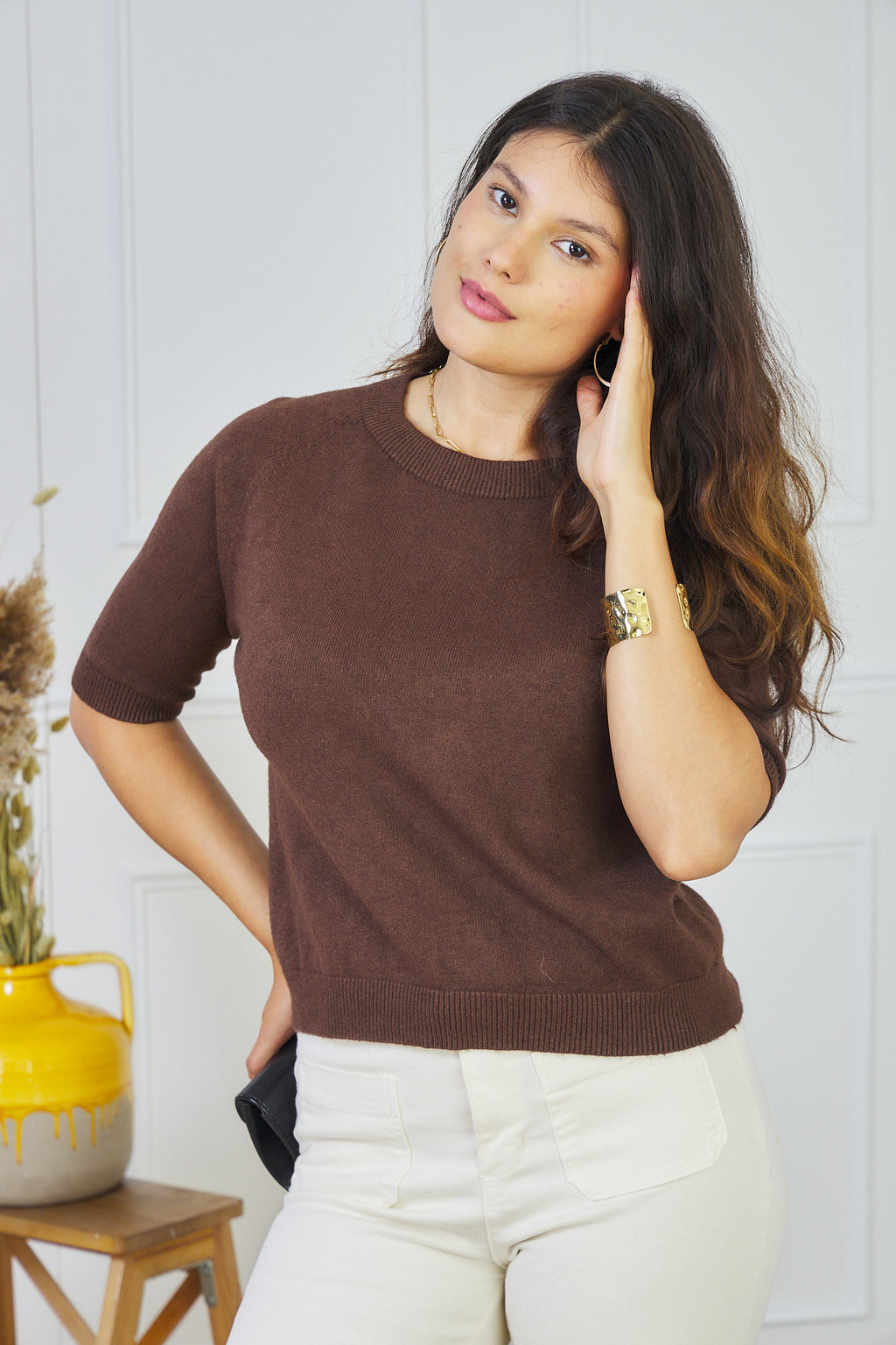 PULL SANS MANCHE ESSENTIEL ÉLÉONORE