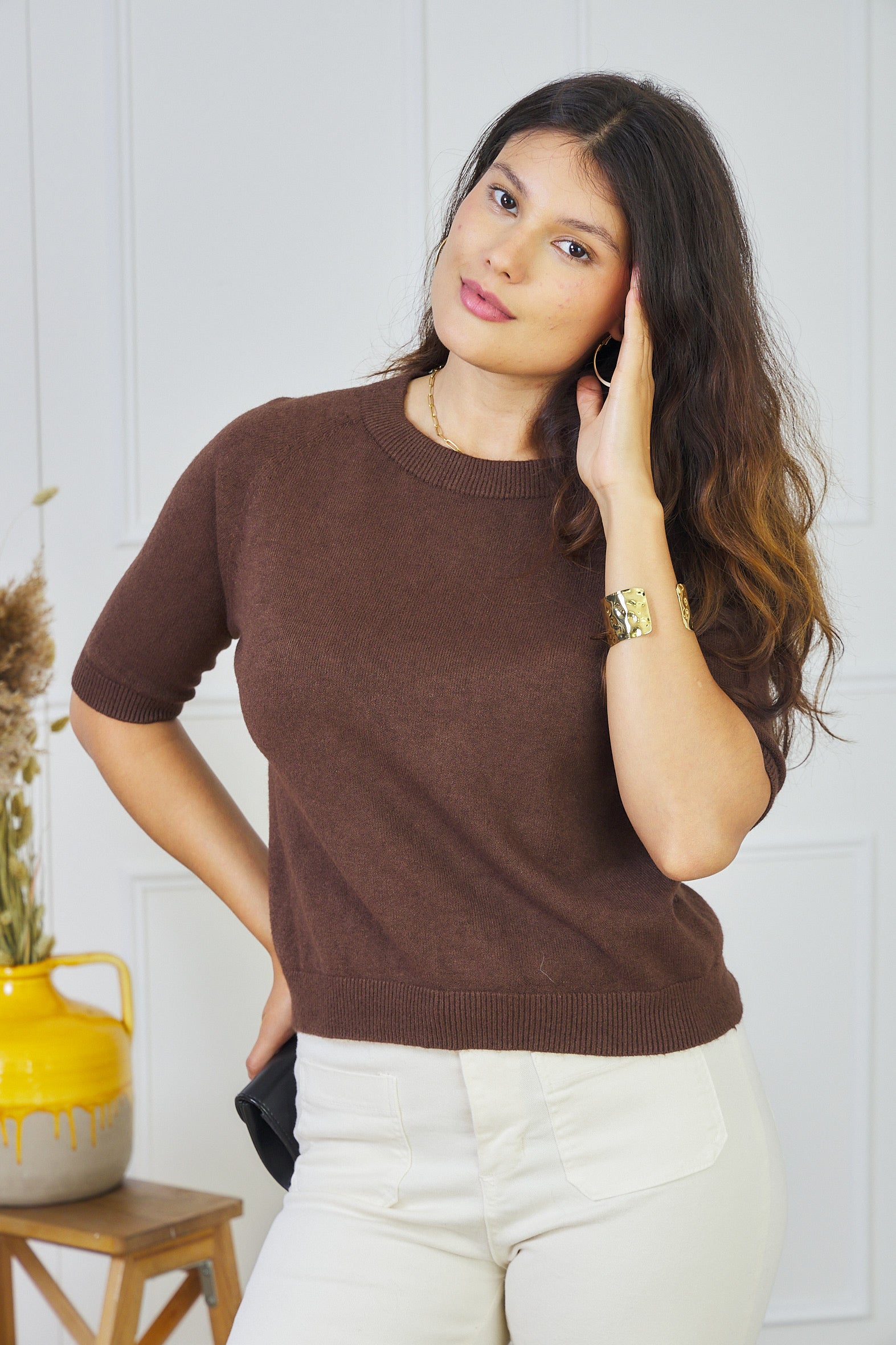 PULL SANS MANCHE ESSENTIEL ÉLÉONORE