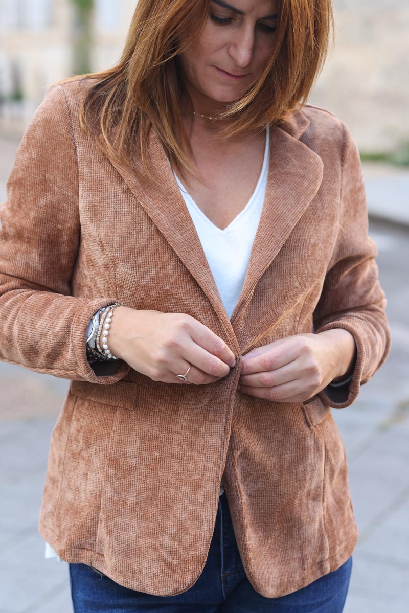 VESTE BLAZER VELOUR