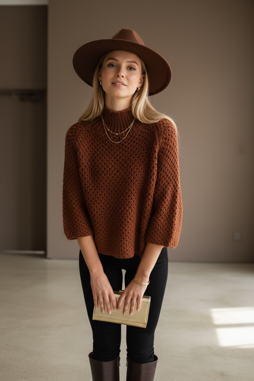 PULL MAIL COL CHEMINE ELINA