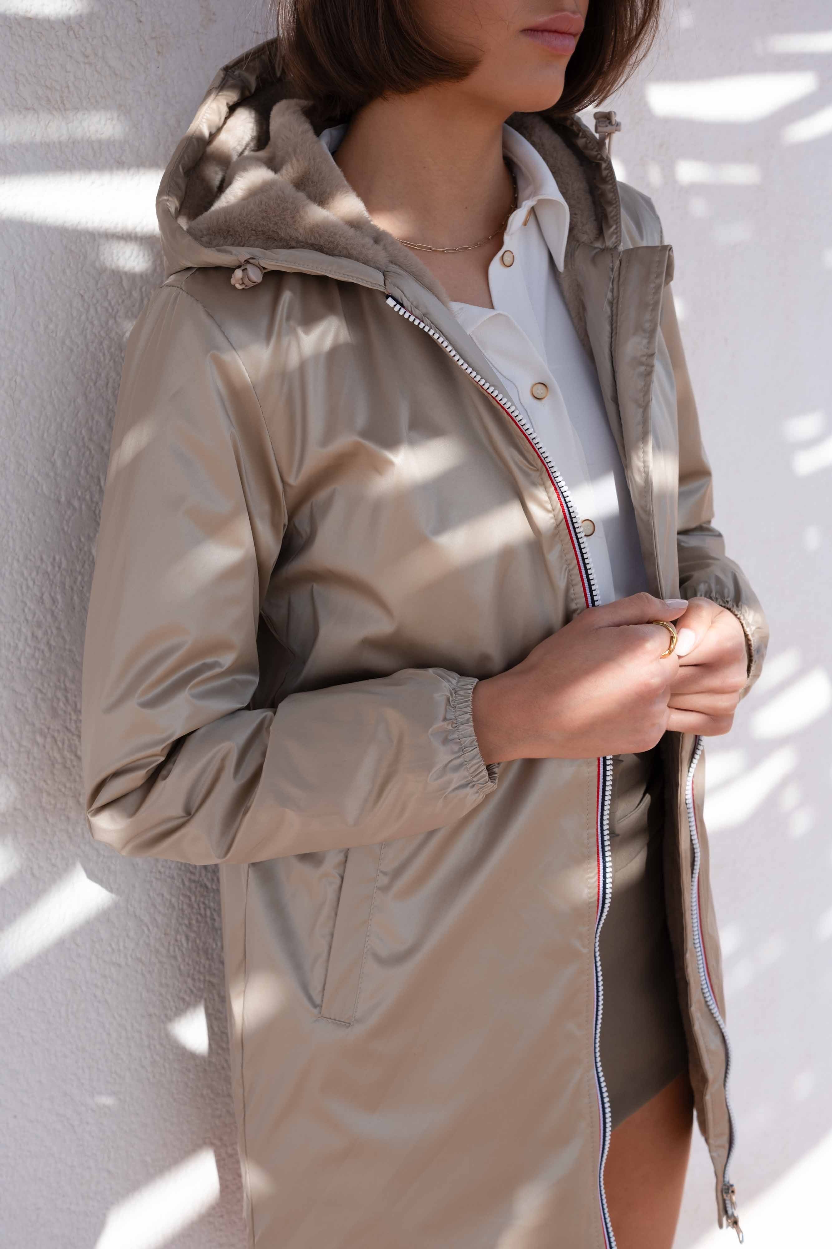 PARKA LONGUE FOURRE RÉVERSIBLE