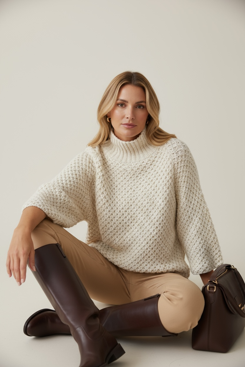 PULL MAIL COL CHEMINE ELINA