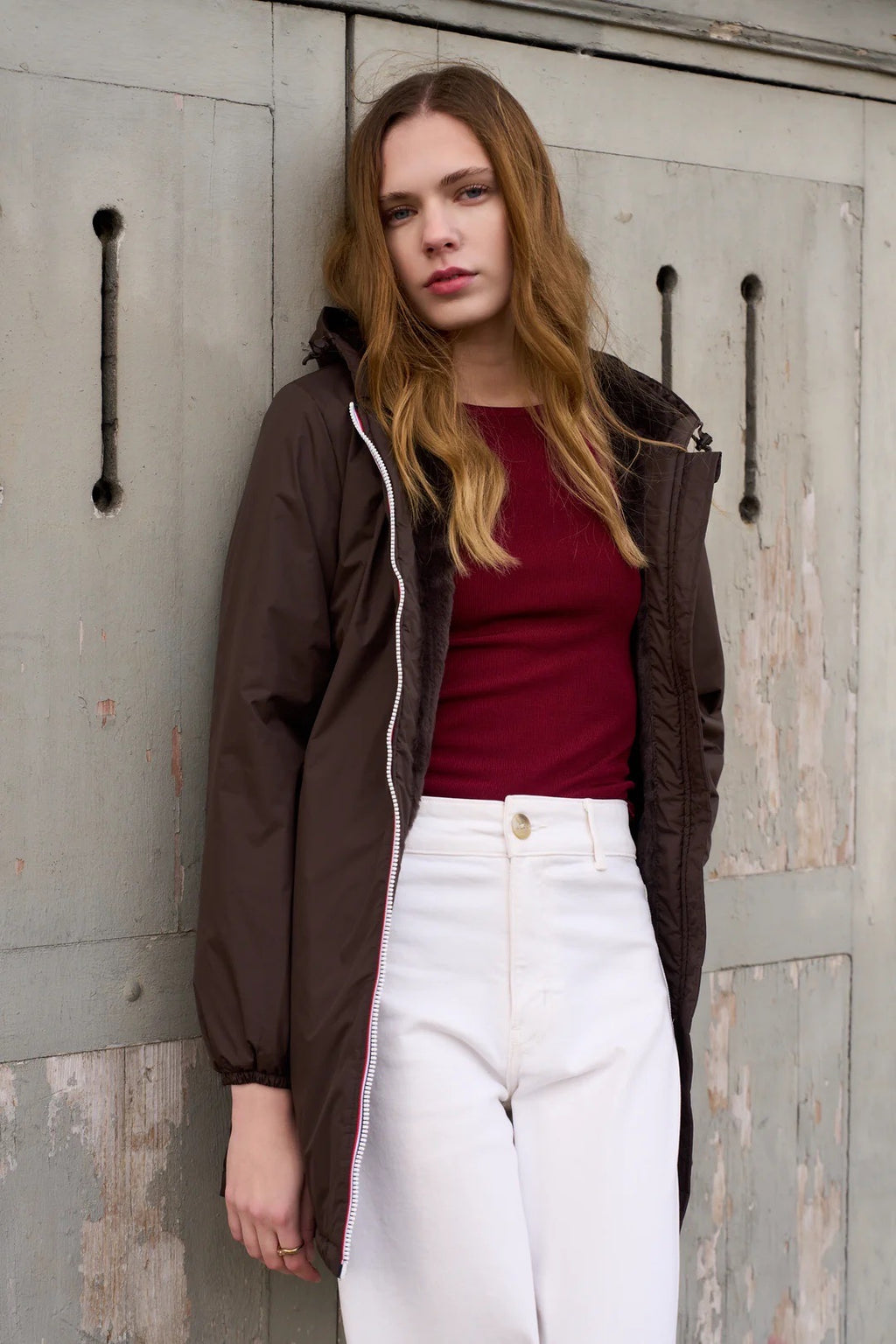 PARKA LONGUE FOURRE RÉVERSIBLE