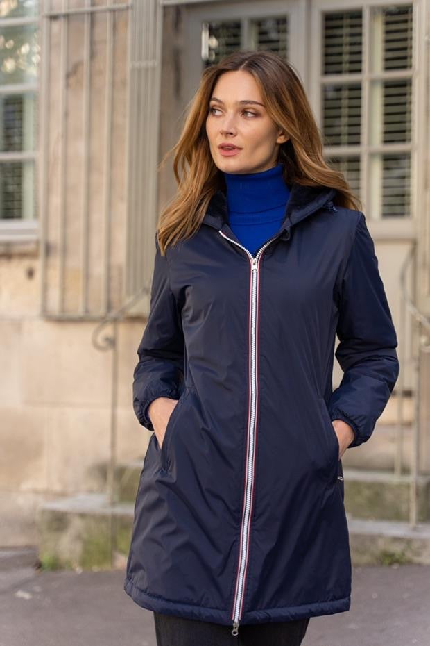 PARKA LONGUE FOURRE RÉVERSIBLE