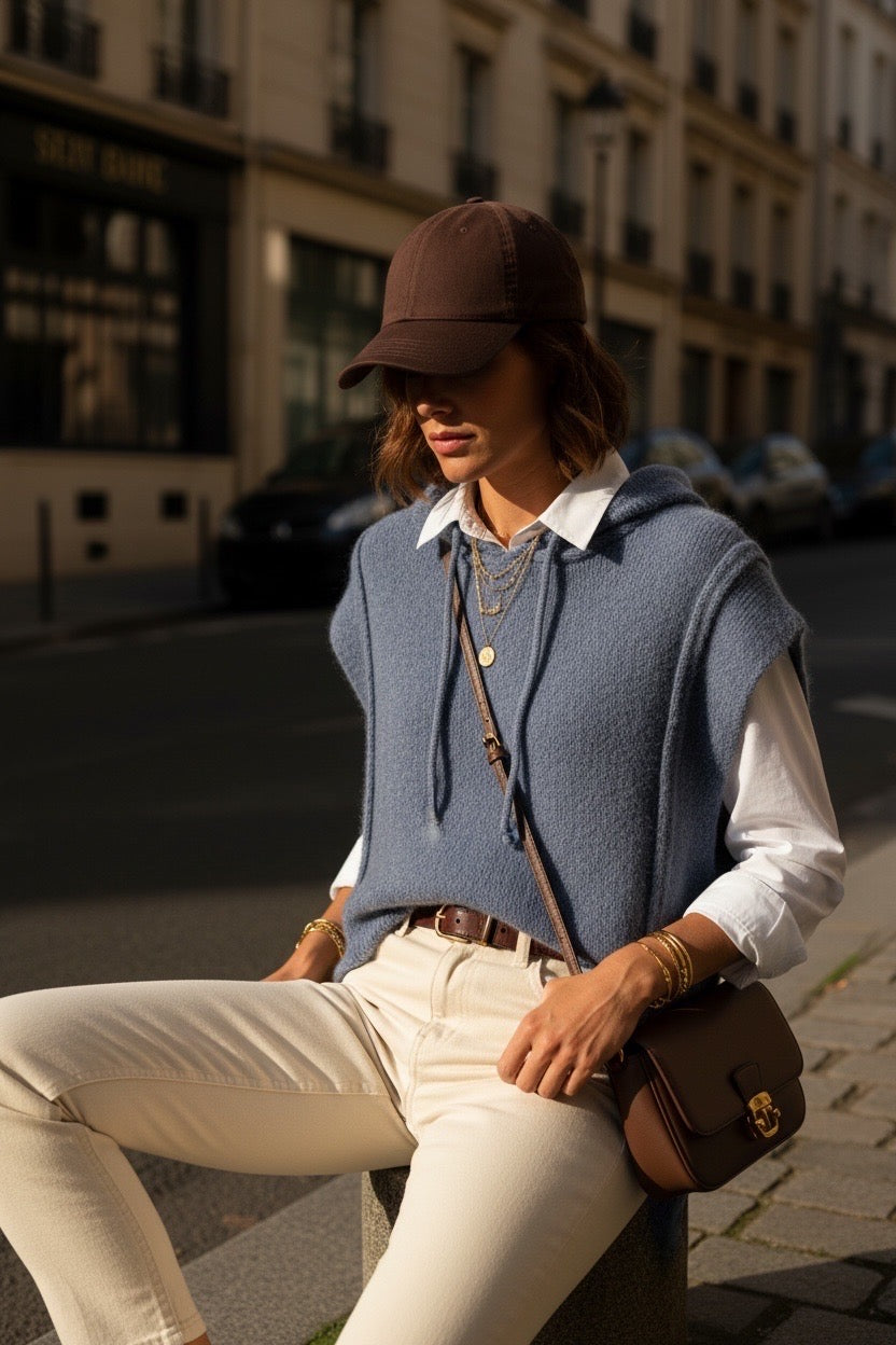 PULL SANS MANCHE KID MOHAIR