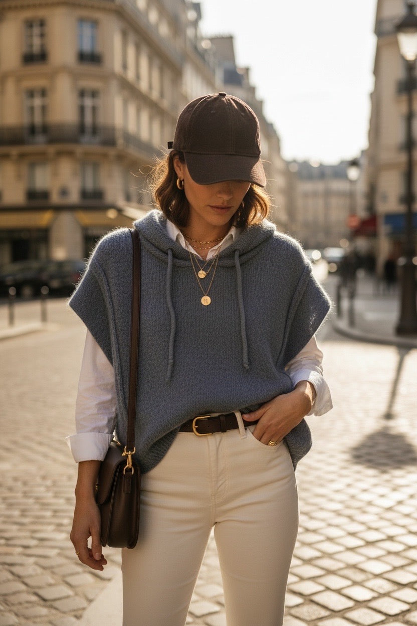 PULL SANS MANCHE KID MOHAIR