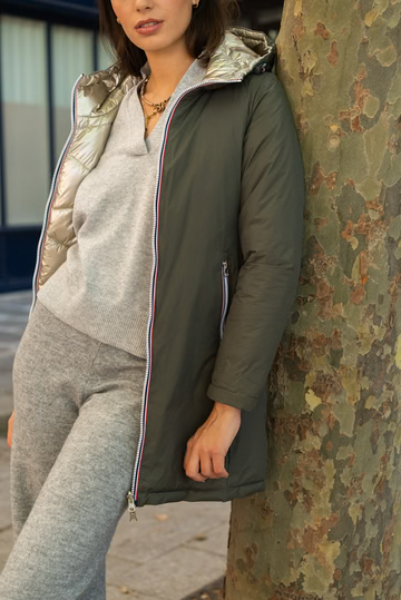 DOUDOUNE RÉVERSIBLE LONGUE